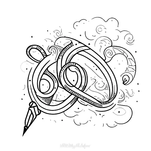 A Quill Pen Writing The Word 'Imagination' In Flowing Script