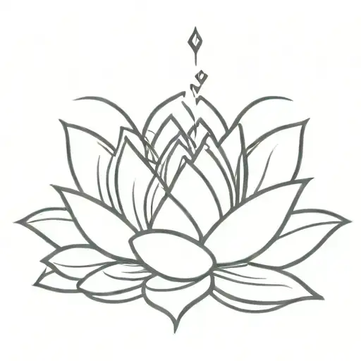 Lotus And Heartbeat Line