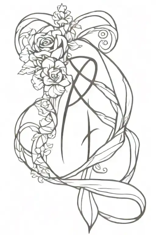 Virgo Zodiac Sign With Lung Cancer Ribbon