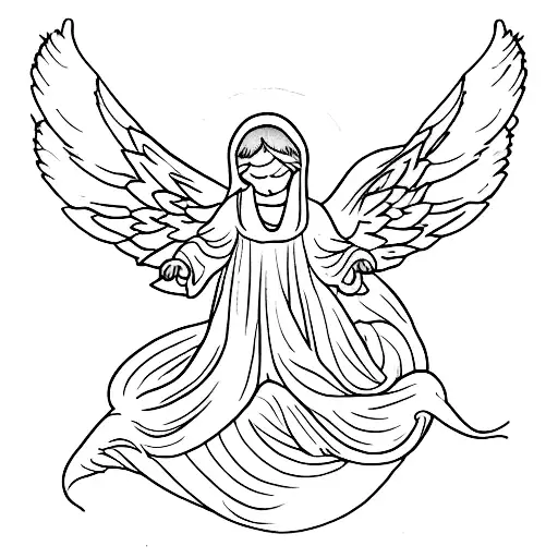 Angel Looking Down Ashamed With Wings Broken To Signify An Atheist Turning Against Religion