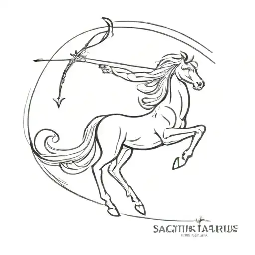 Sagittarius Minimalist