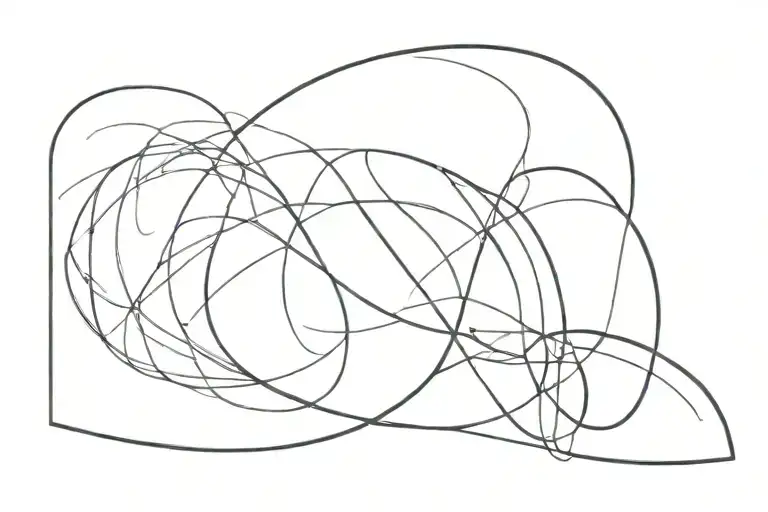 An Abstract Tattoo Representing Light