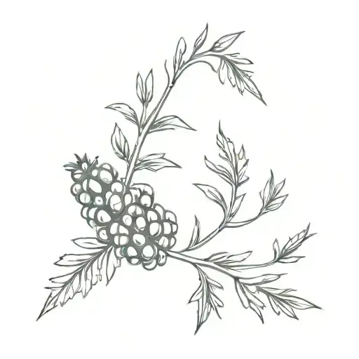 Grape Vine Twines Around A Fir Cone