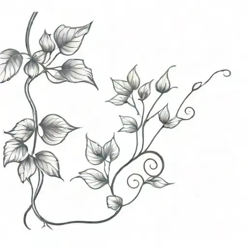 Vine Growing Up Masculine Forearm