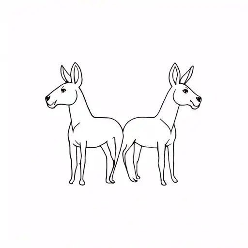 Horse Row Chat Dog Rabbit