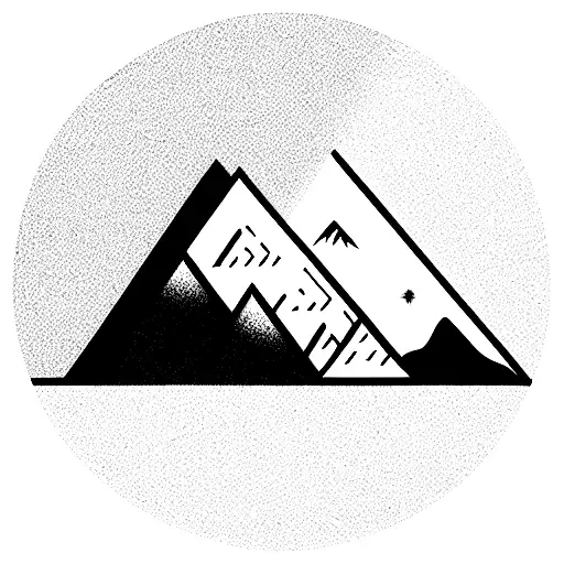 Vector Mountain In Shape