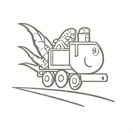 Dinosaur Driving Train