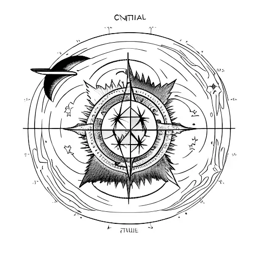 Canis Major And Leo Constillation With Sun And Moon