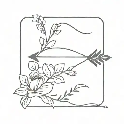 Floral Arrow Design