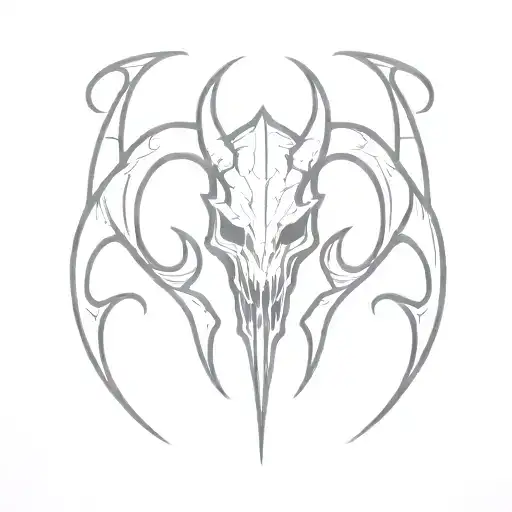 Diablo Minimal Line Art Design