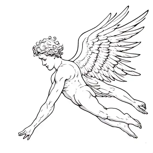 Male Angel Falling