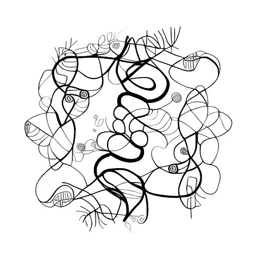 Guitar Strings Intertwined With Delicate Leafy Vines