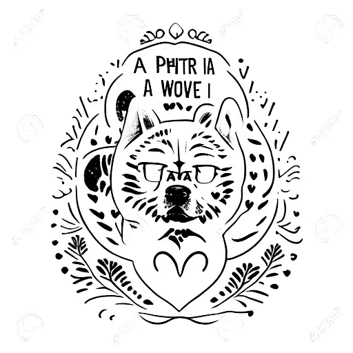 A Romantic Quote Written In Flowing Script With A Small Chow Chow Paw Print