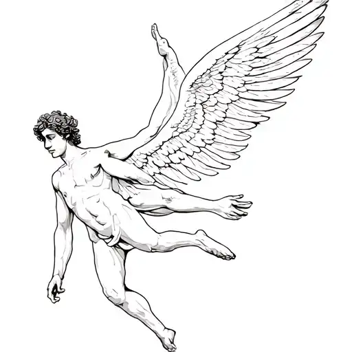 Male Angel Falling