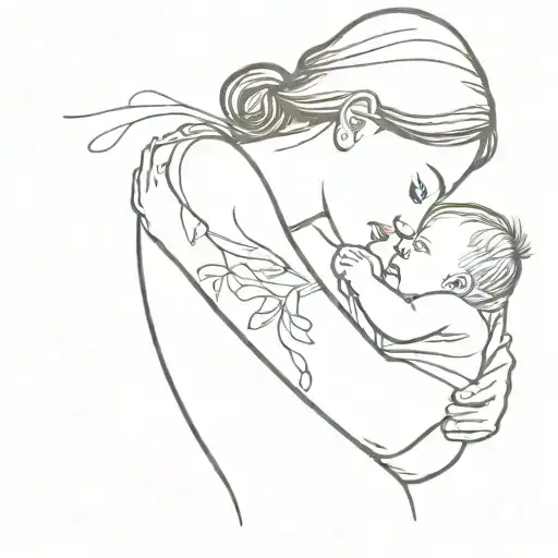 A Woman Holding Her Baby