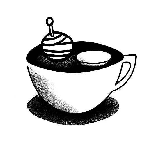 A Tea Cup With Honey On A Spoon On The Moon