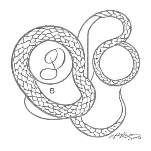 Snake And Date In Roman Numerals