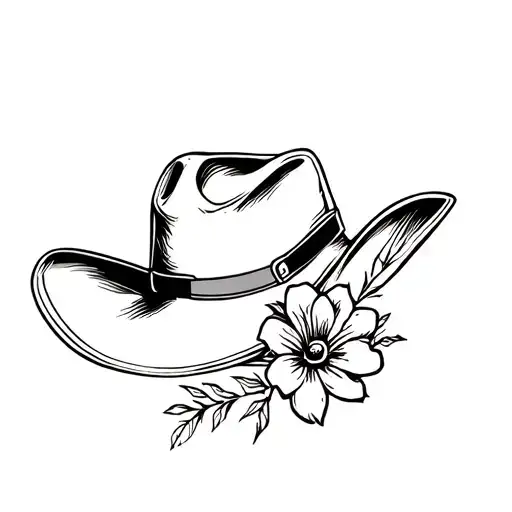 Cowboy Hat Cowboy Hat With Flower