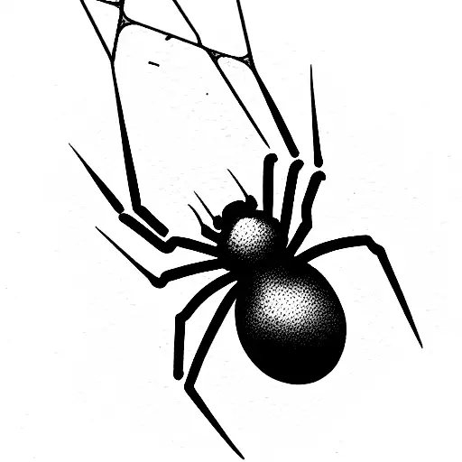 Spider Climbing A Chain