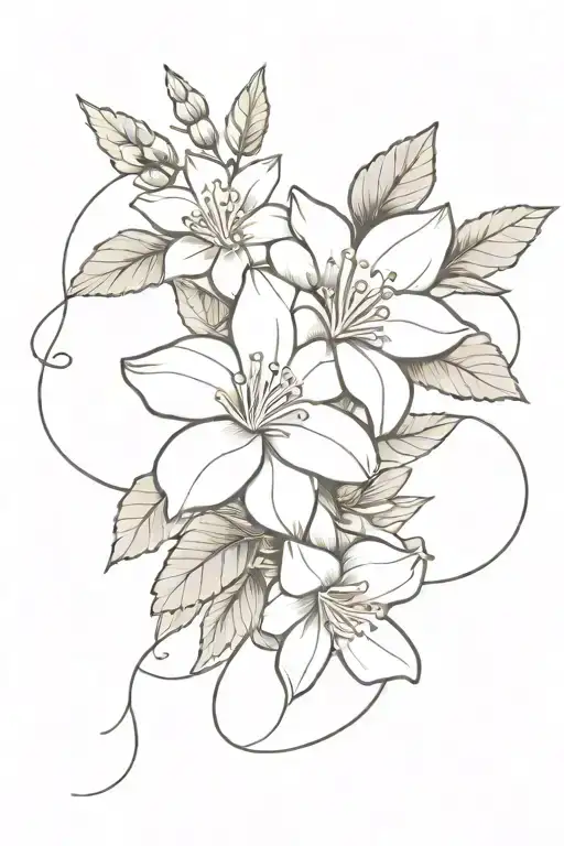 Jasmine Flowers And Reading Book