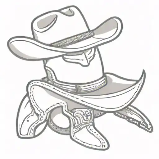 Banana Wearing Cowboy Hat With A Holster