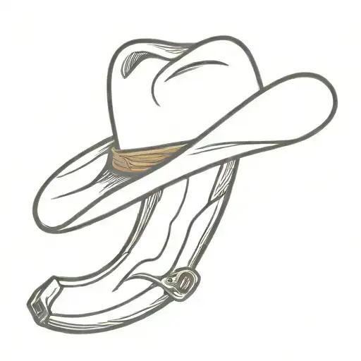 Banana Wearing Cowboy Hat And A Holster