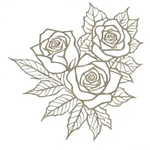 Rose And Holly In A Vase