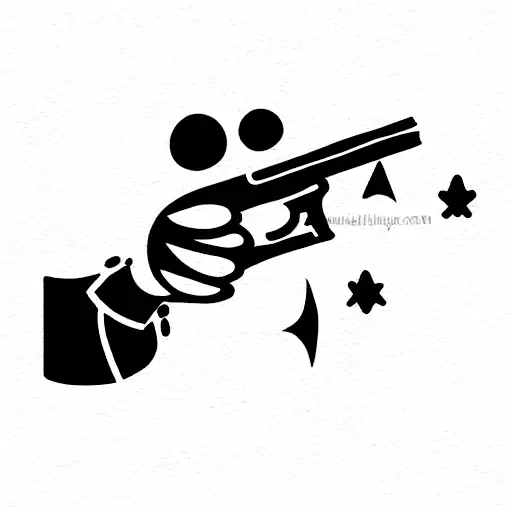 Black Mickey With A Gun