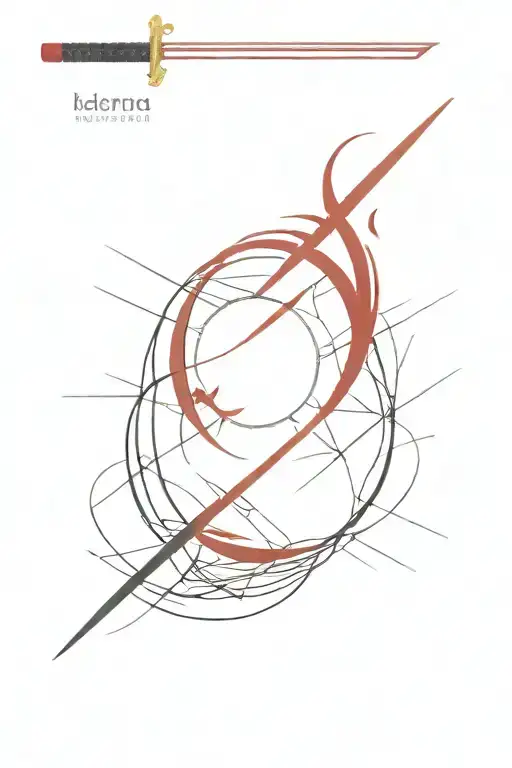 Katana Japan Red Sun