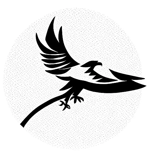 Eagle On Top Of A Bonsai Tree