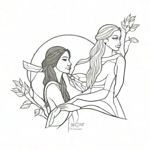 Pocahontas And Grandmother Willow Tree
