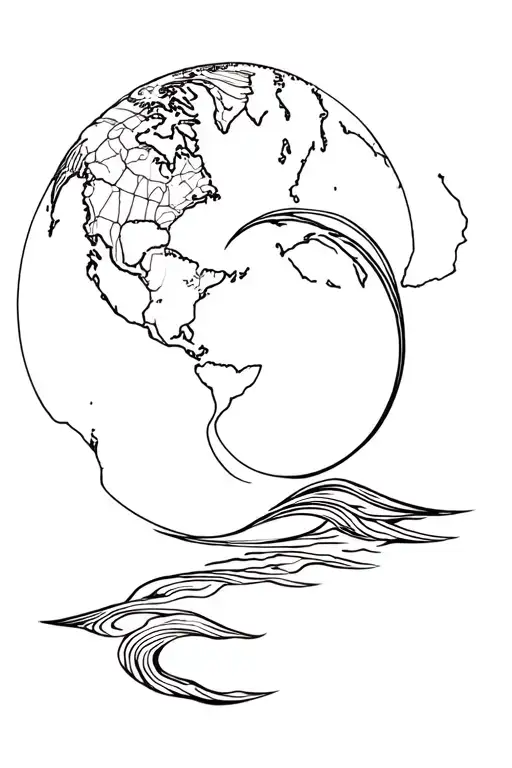 Mother Ocean And Mother Earth