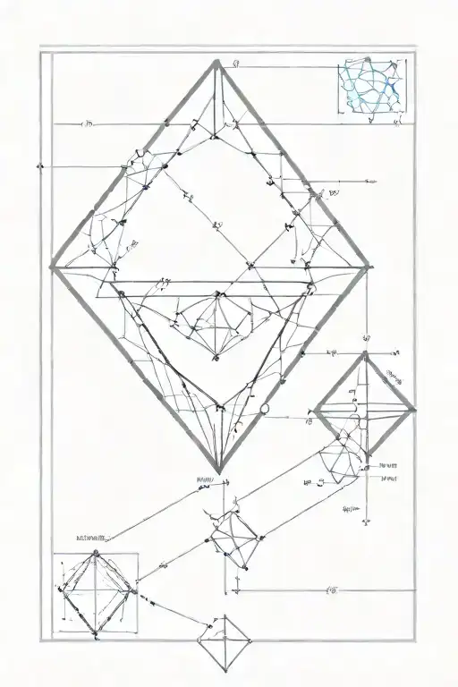A Simple Flow Chart That When You Join The Lines Of The Flow Chart It Makes A Diamond