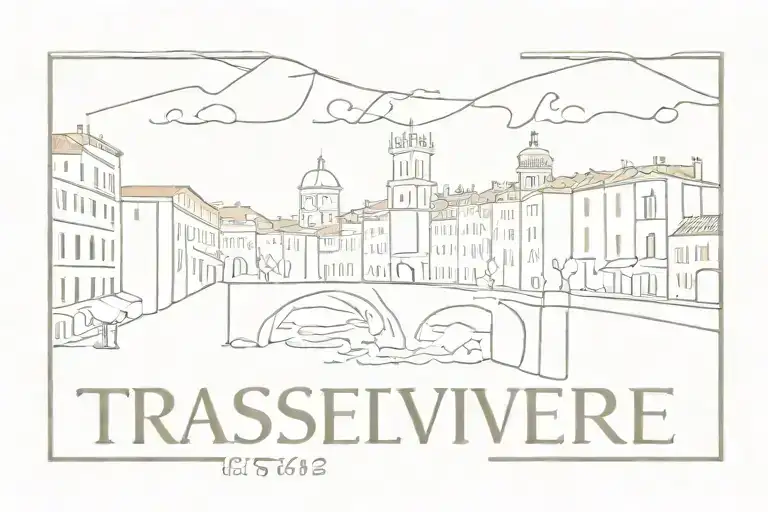The Word Trastevere In Capital Letters