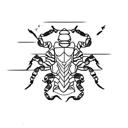 Scorpion With Camouflage Patterns