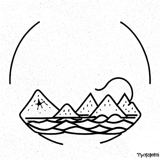 Beach And Mountains Meeting Together