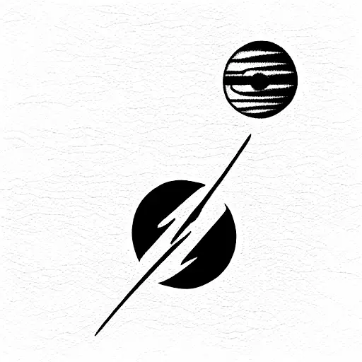 Thin Long Space And Planets On Spine