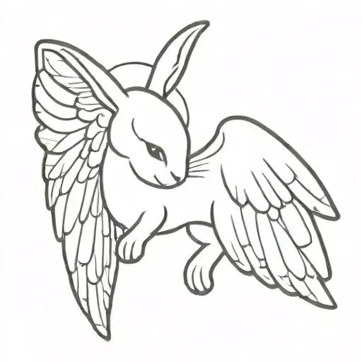 Bunny Angel Wings