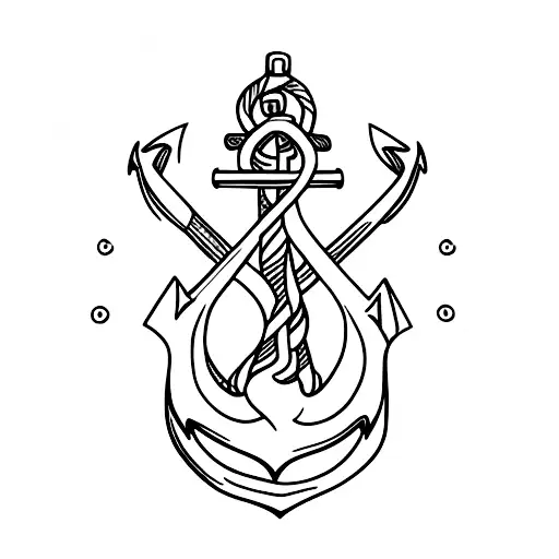 Anchor With And S In The Top