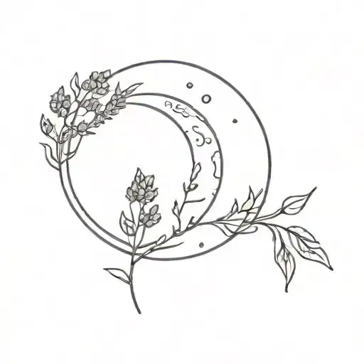 Pretty Moon And Lavender