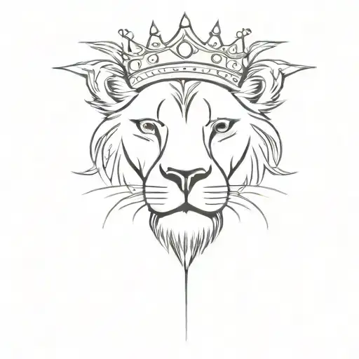 Sun Lion Wearing A Crown
