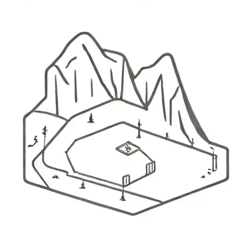 Hiking Trail In The Shape Of A Baseball Diamond