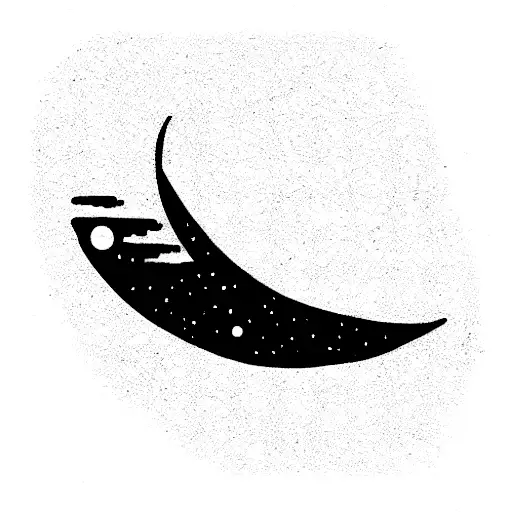 Fine Line Crescent Moon