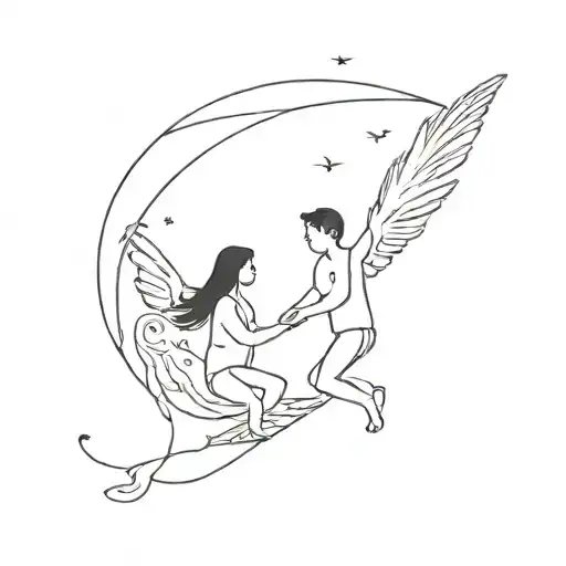 Couple Taking A Baby Flying