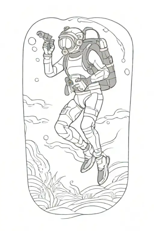 Generate A Picture Of A Scuba Diver