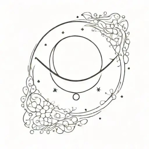 A Simple And Elegant Moon Phase Tattoo With The Infinity Symbol Subtly Integrated Into The Design