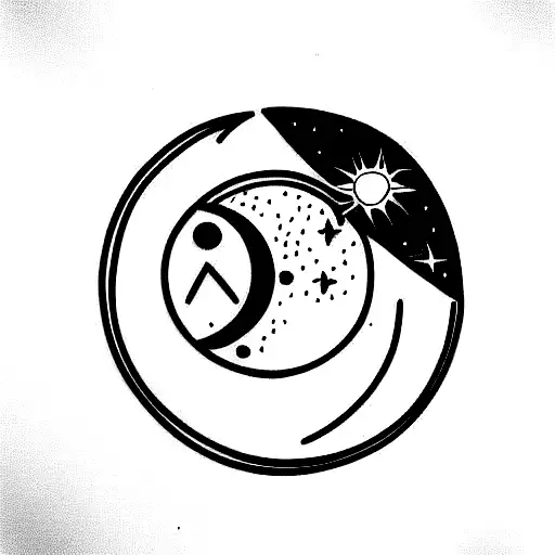 Sun And Moon Moving Forward