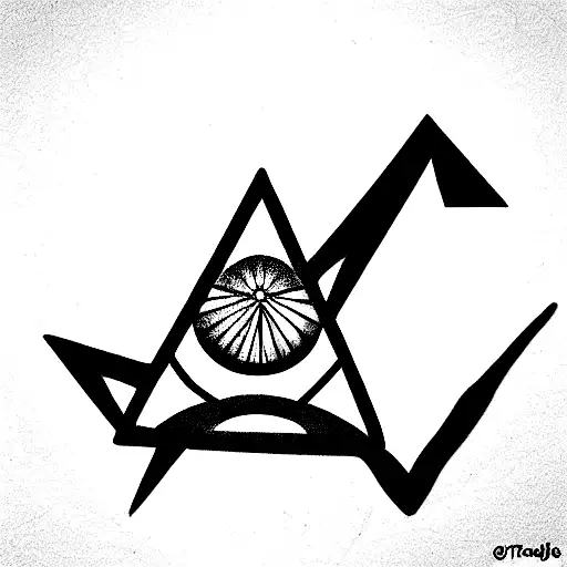 Triangle Wolf Eye Hope