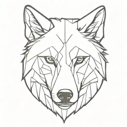 Black & White Noble Wolf