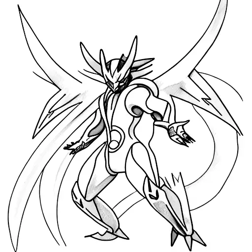 Pokemon Arceus Watercolor